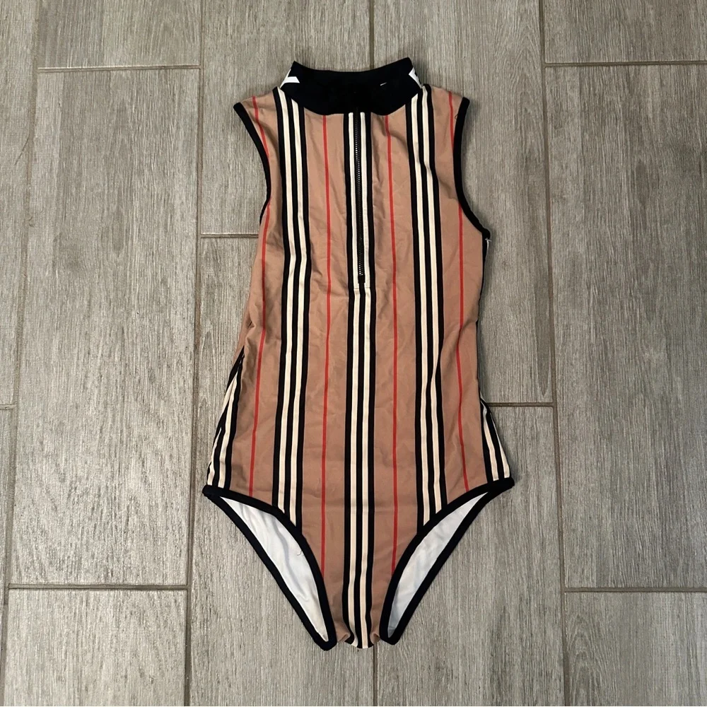 Burberry Kids Siena Logo One Piece Suit 14Y